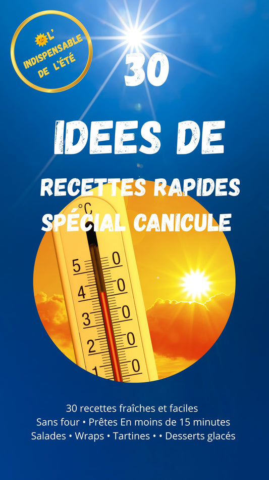 30 recettes express spécial canicule