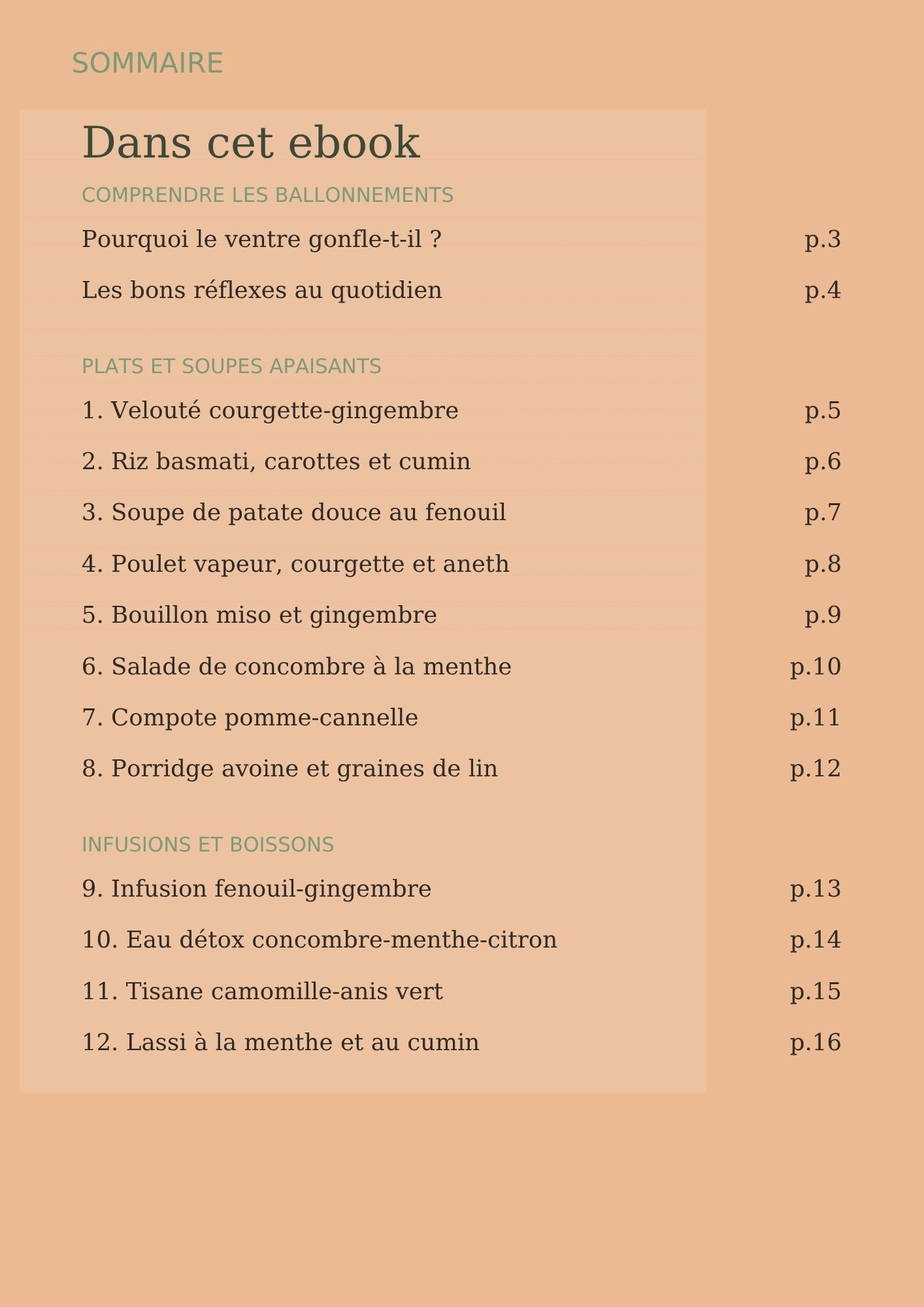 7 jours pour soulager son ventre